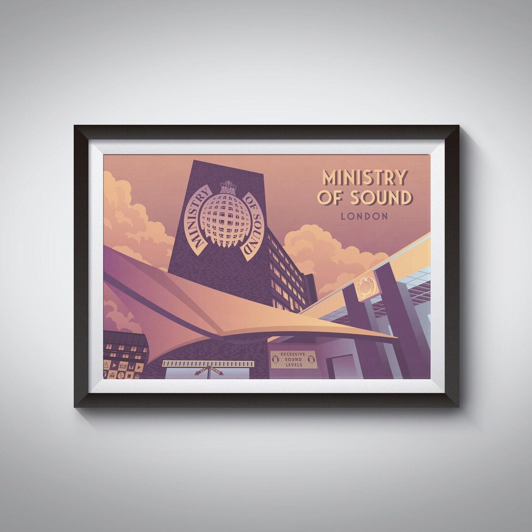 House Raving Ministry of Sound London Nightclub Poster, House Music, Dance Music ...