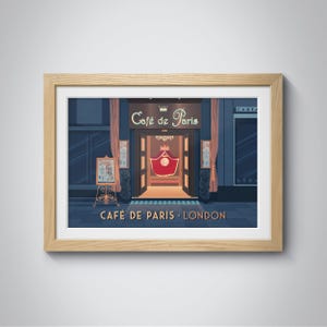Cafe de Paris Poster, London Travel Print, Iconic Nightclub Wall Art, Vintage Decor, Soho London, Historic London Venue Print, Jazz Club Art image 3