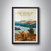 Loch Lomond & The Trossachs National Park Poster, Retro Travel Print, Highland Cow, Scotland, Scottish Highlands, Cairngorms, Loch Ness 