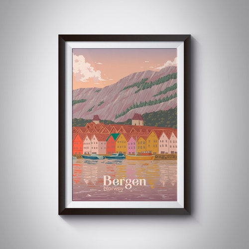 Norway Poster Norway Wall Art Norway Print Travel Etsy
