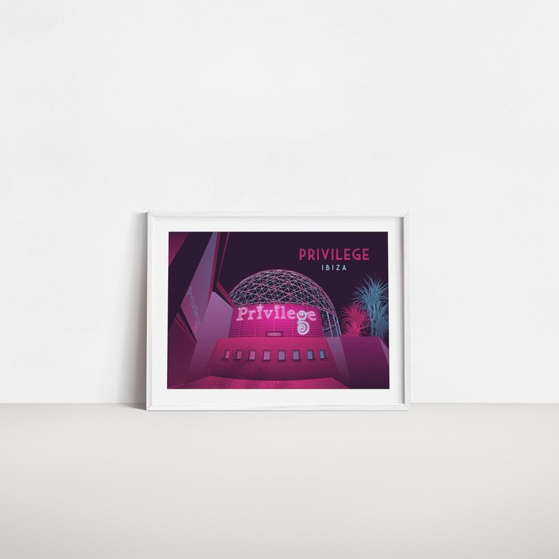 Privilege Nightclub Poster, Ibiza Travel Poster, Spain, Ku Club ...