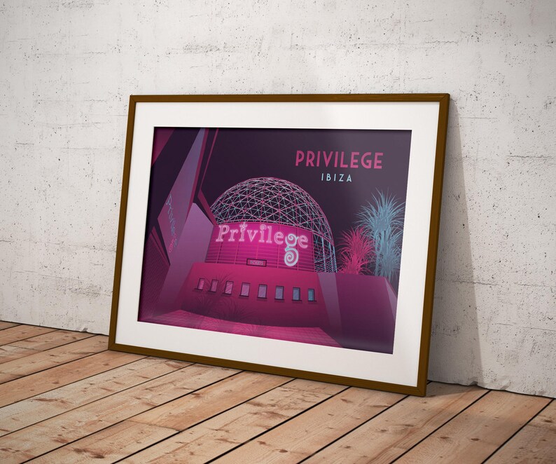 Privilege Nightclub Poster, Ibiza Travel Poster, Spain, Ku Club ...