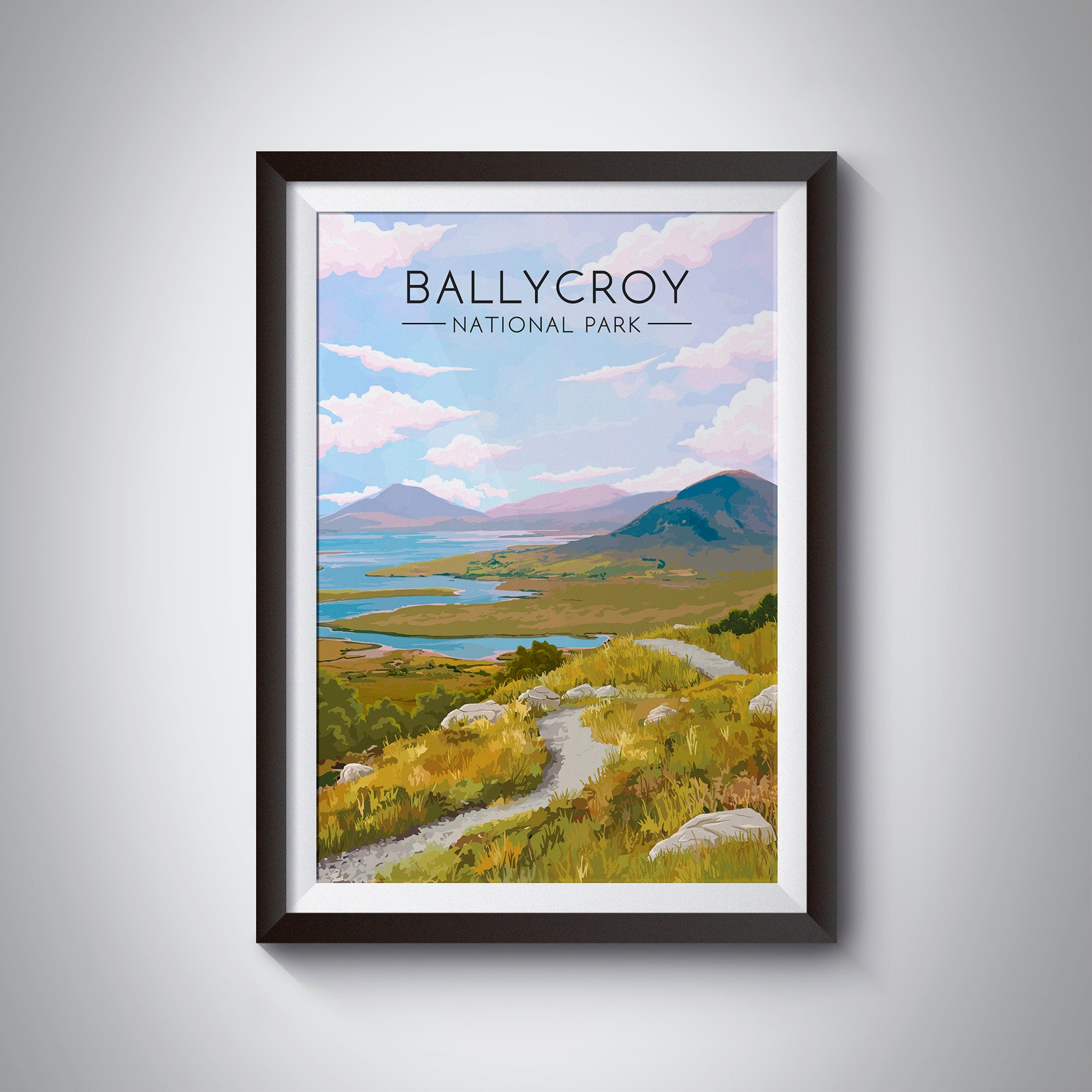 Ballycroy National Park Poster Ireland Travel Print Irish Etsy