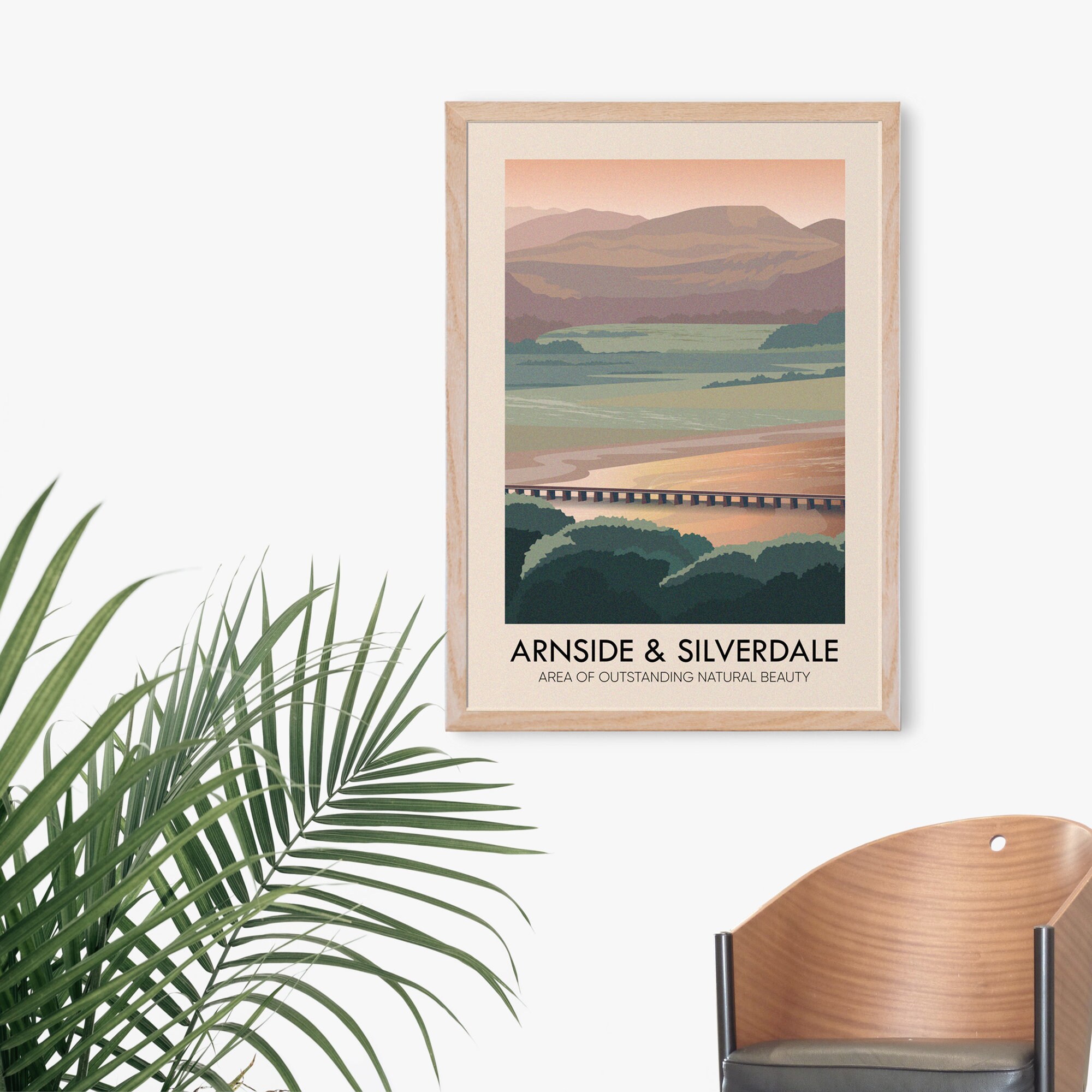 Arnside and Silverdale AONB Poster Lancashire Cumbria | Etsy