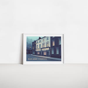 Blue Angel Liverpool Poster, The Raz Nightclub, Clubbing, Vintage Travel Print, Seel Street, Berry Street, Cavern Club, Beatles, Music Venue image 4