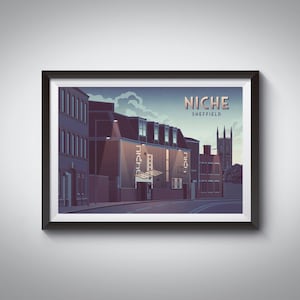 Niche Nightclub Poster, Sheffield, Dance Music, Sidney Street, Bassline, Club Vibe, Clubbing, Niche Sheffield, Leadmill, Corporation, Art