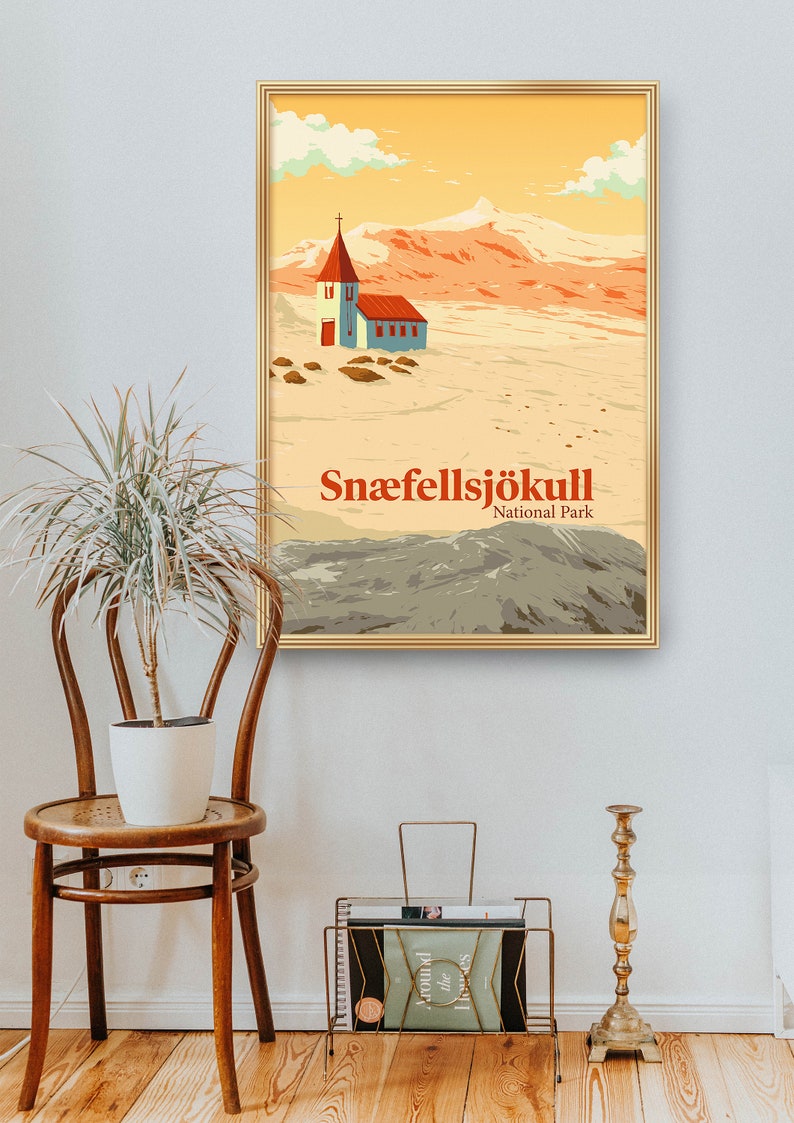Northern Lights Icelandic Wall Art Iceland Travel Print Vik Sn\u00e6fellsj\u00f6kull National Park Poster Reykjavik Snaefellsness Peninsula