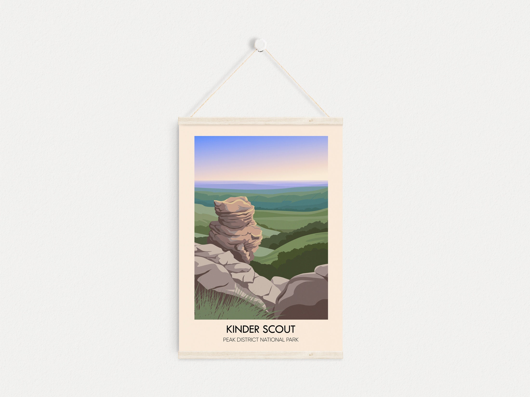 Discover Le Parc National De Peak District Voyage Poster