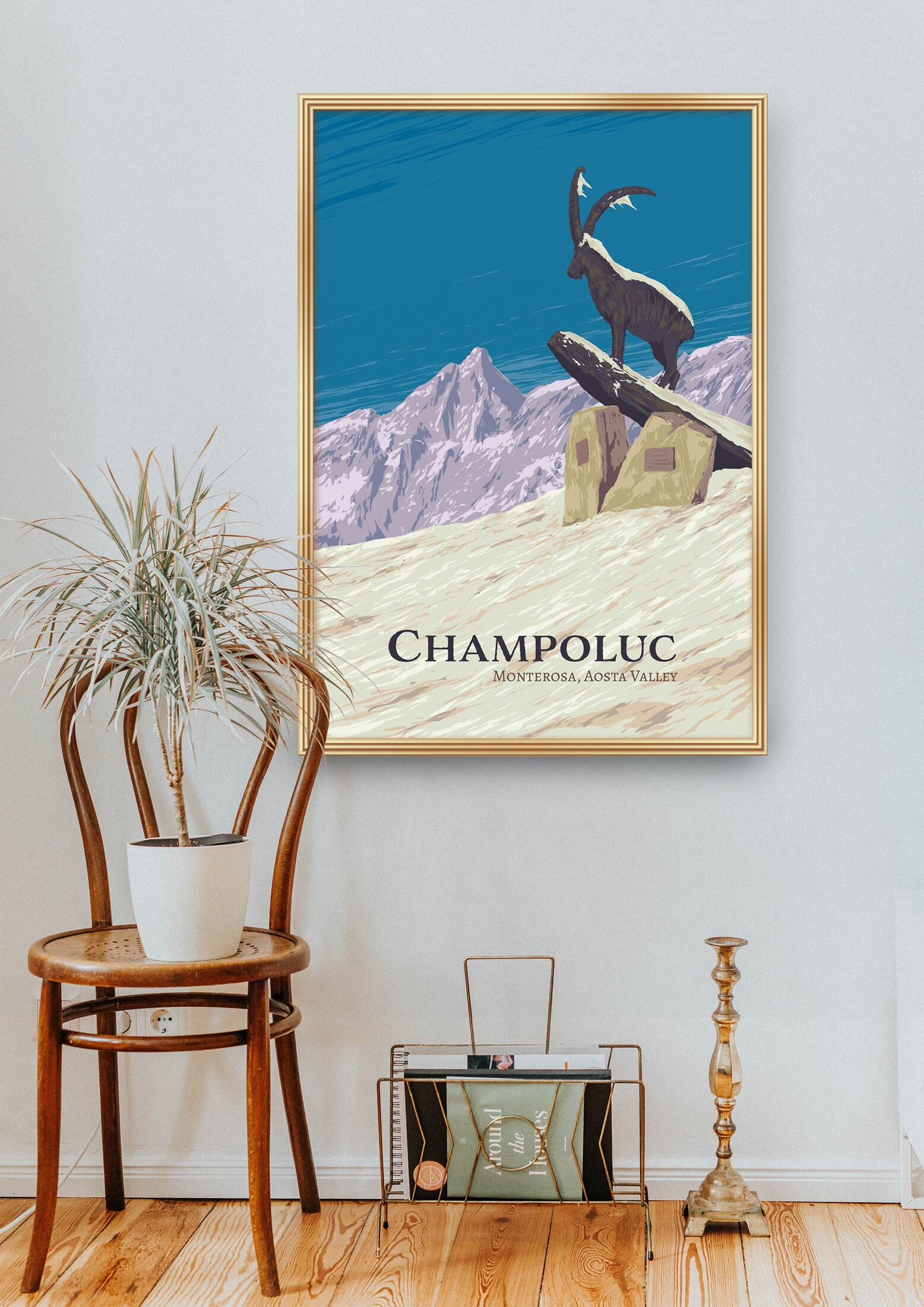 Discover Affiche Station De Ski De Champoluc