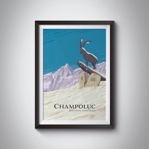 Poster di viaggio vintage di Alagna Valsesia, Monte Rosa Italia Poster su  carta o tela stampata / Idea regalo / Decorazione da parete -  Italia