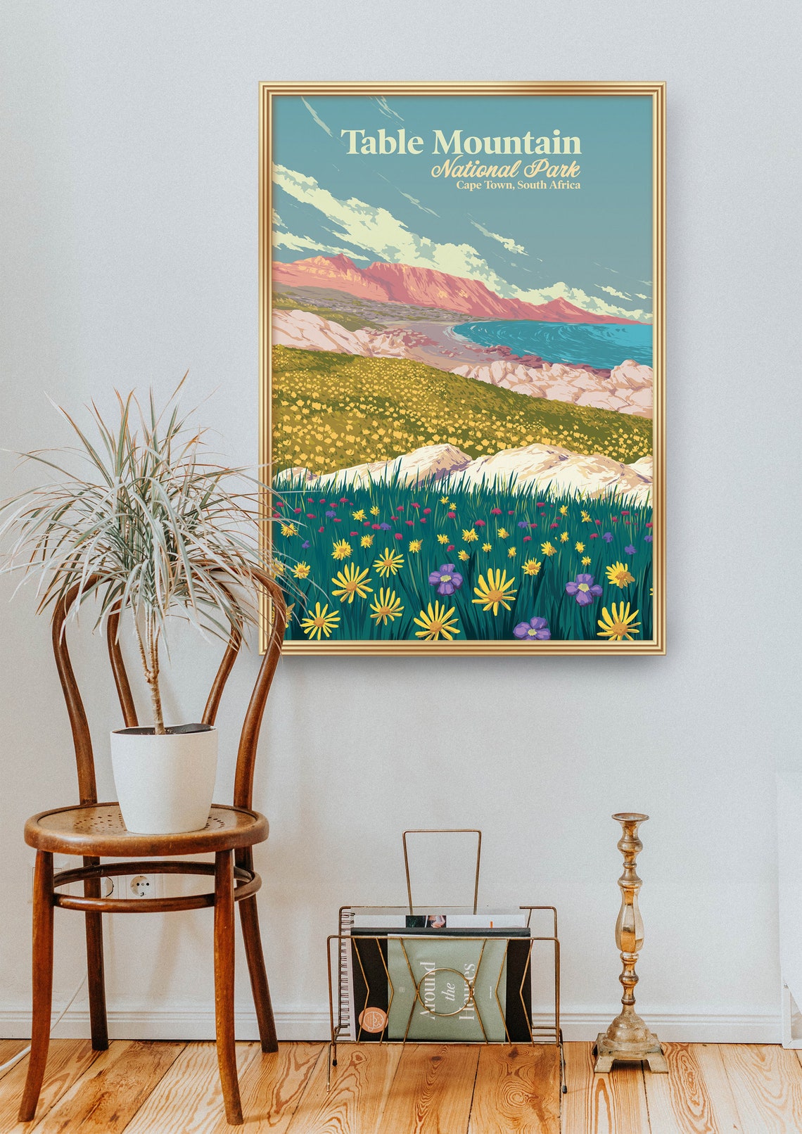 Table Mountain Poster National Park Print Cape Town South Etsy