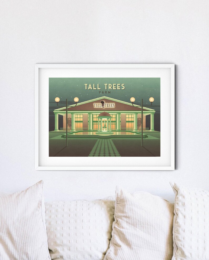 Tall Trees Yarm Nightclub Poster, Tall Trees Hotel, Retro Clubbing Print, Teeside, Middlesbrough, Stockton-on-Tees, Club Macmillan, Club M image 6