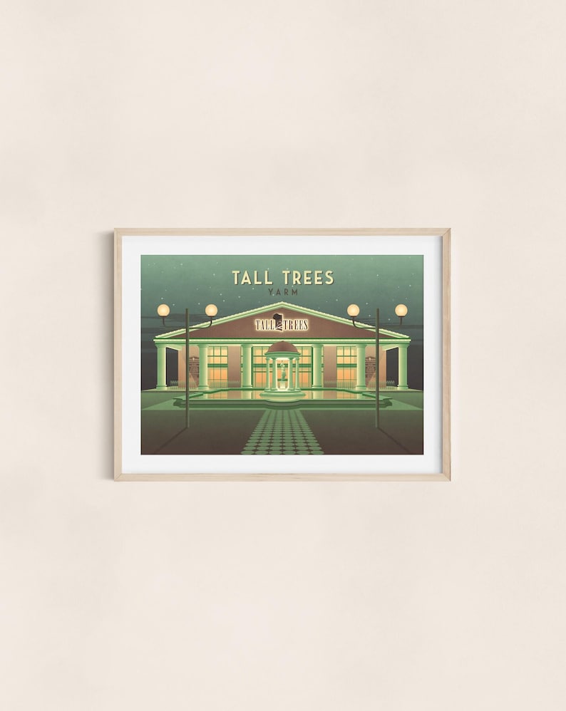 Tall Trees Yarm Nightclub Poster, Tall Trees Hotel, Retro Clubbing Print, Teeside, Middlesbrough, Stockton-on-Tees, Club Macmillan, Club M image 5