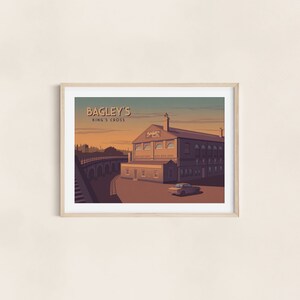 Bagleys Nightclub Poster, London, Kings Cross, 90s Rave Print, Canvas ...