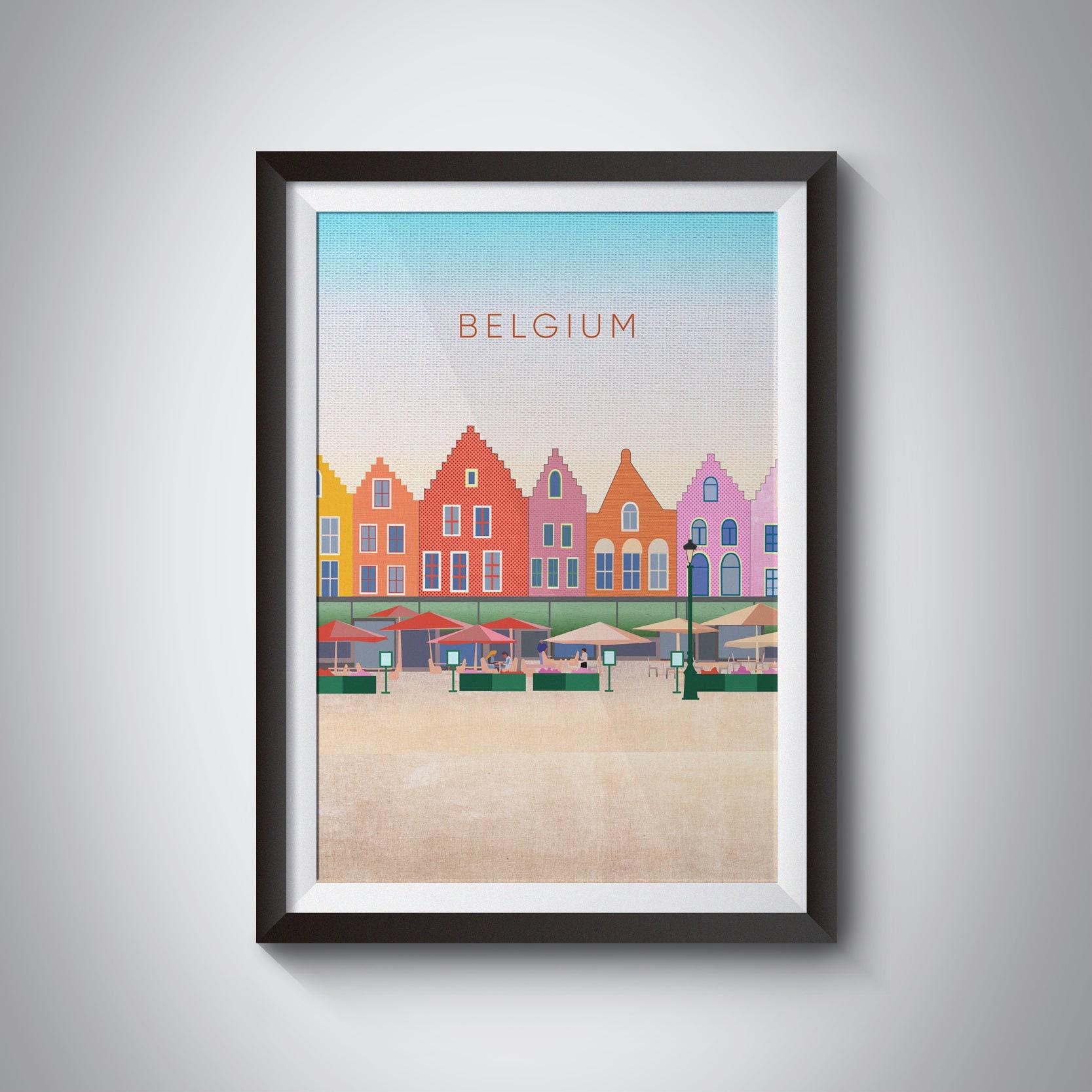 Poster Zeebrugge Museum Belgique – Reproduction Haute Qualité 40x60cm Style Vintage