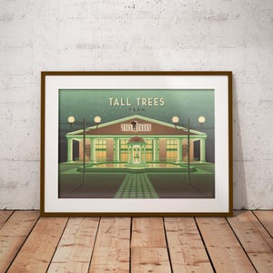 Tall Trees Yarm Nightclub Poster, Tall Trees Hotel, Retro Clubbing Print, Teeside, Middlesbrough, Stockton-on-Tees, Club Macmillan, Club M image 2
