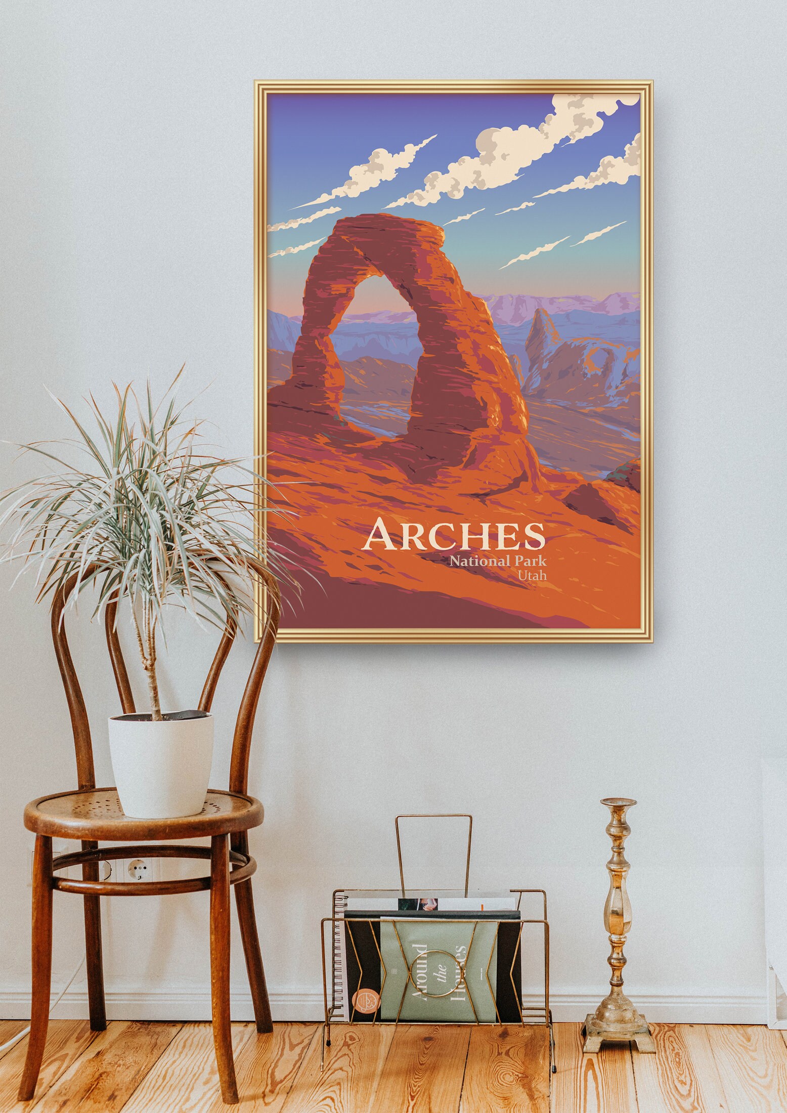 Discover Parc National Arches Vintage Voyage Poster