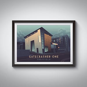 Gatecrasher One Nightclub Poster, Sheffield, Yorkshire, Dance Music, Trance, Clubbing, Vintage Venue Print, Retro Club, Djs, The Republic