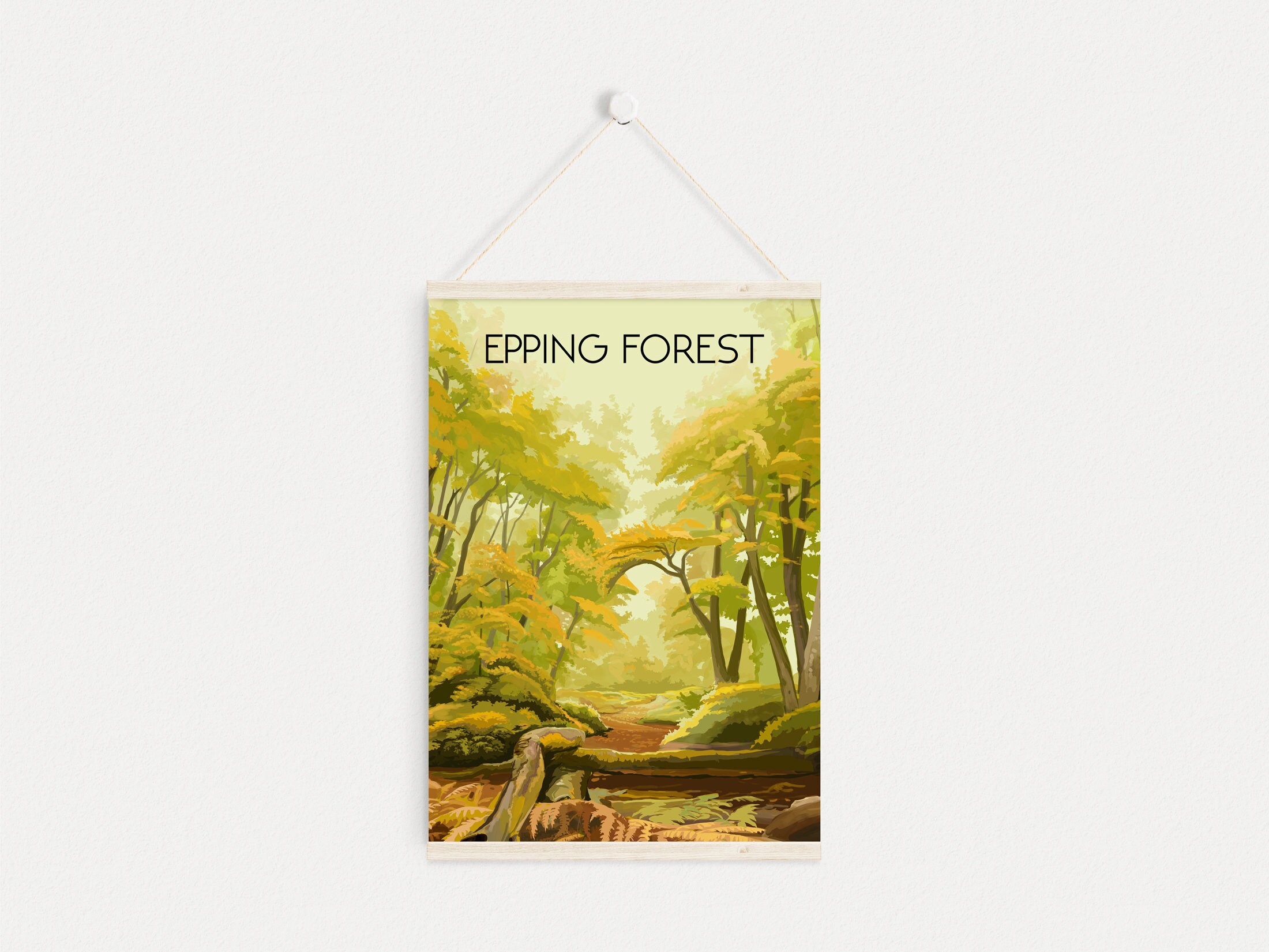 Epping Forest Poster Essex Travel Poster Epping Wall Art Etsy UK