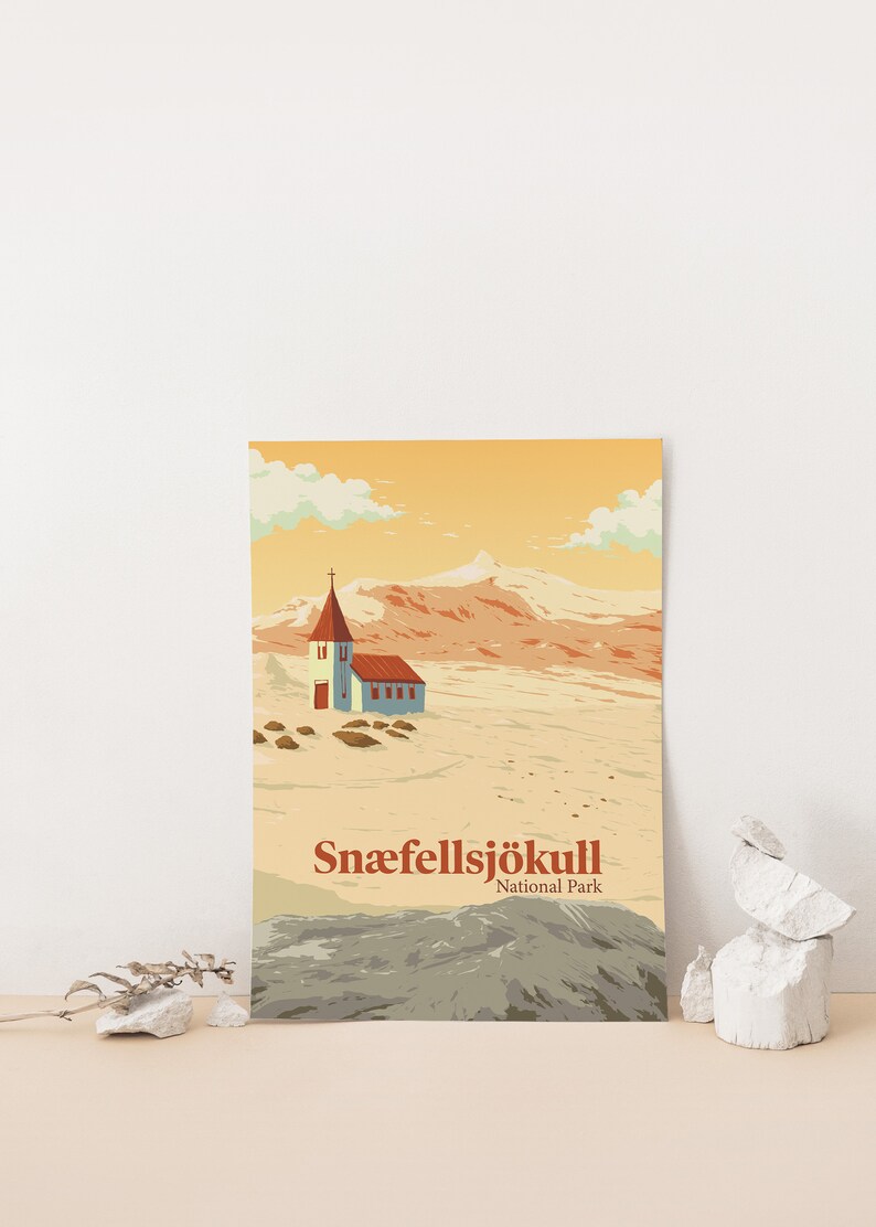Northern Lights Icelandic Wall Art Iceland Travel Print Vik Sn\u00e6fellsj\u00f6kull National Park Poster Reykjavik Snaefellsness Peninsula