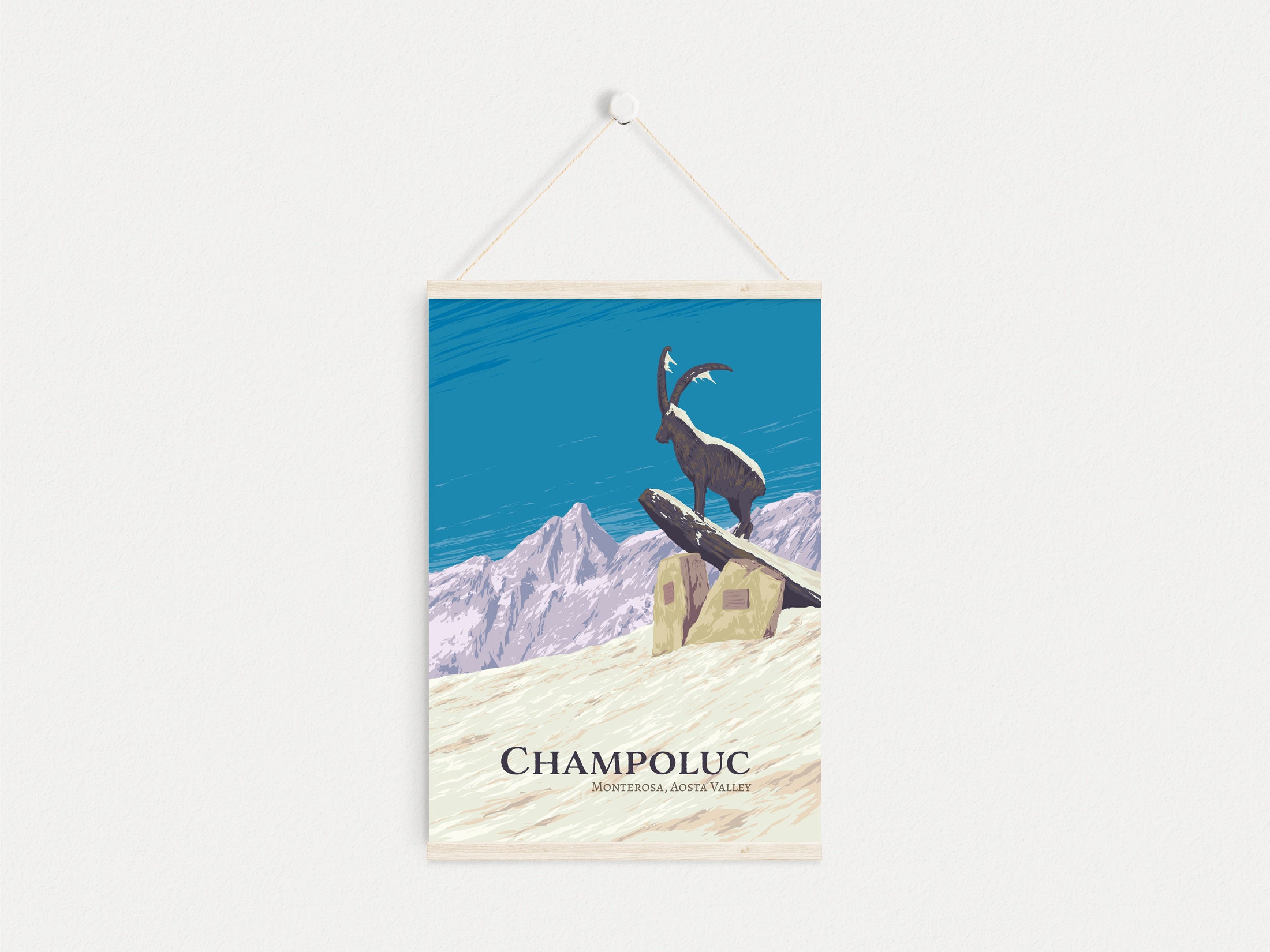 Discover Affiche Station De Ski De Champoluc