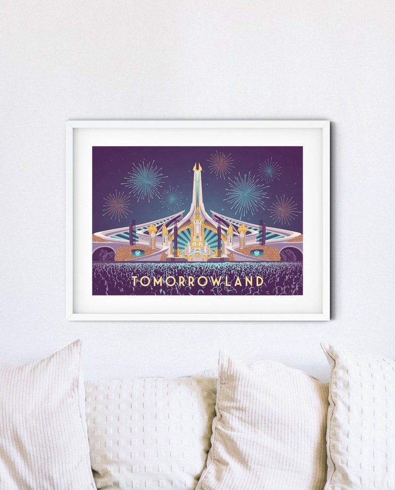 Cartel del festival de música Tomorrowland, Boom Bélgica, música dance, Dubstep, Drum n Bass, EDM, impresión de viaje, Glastonbury, Creamfields, Boomtown imagen 2