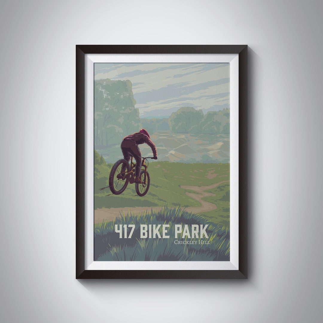 Flyup Forest Of Dean 417 Bike Park Mountain Biking Poster