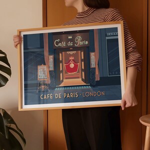Cafe de Paris Poster, London Travel Print, Iconic Nightclub Wall Art, Vintage Decor, Soho London, Historic London Venue Print, Jazz Club Art image 5