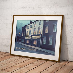 Blue Angel Liverpool Poster, The Raz Nightclub, Clubbing, Vintage Travel Print, Seel Street, Berry Street, Cavern Club, Beatles, Music Venue image 5