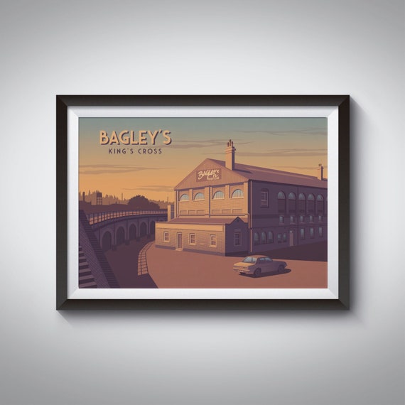 Bagleys Nightclub Poster London Kings Cross 90s Rave Print 