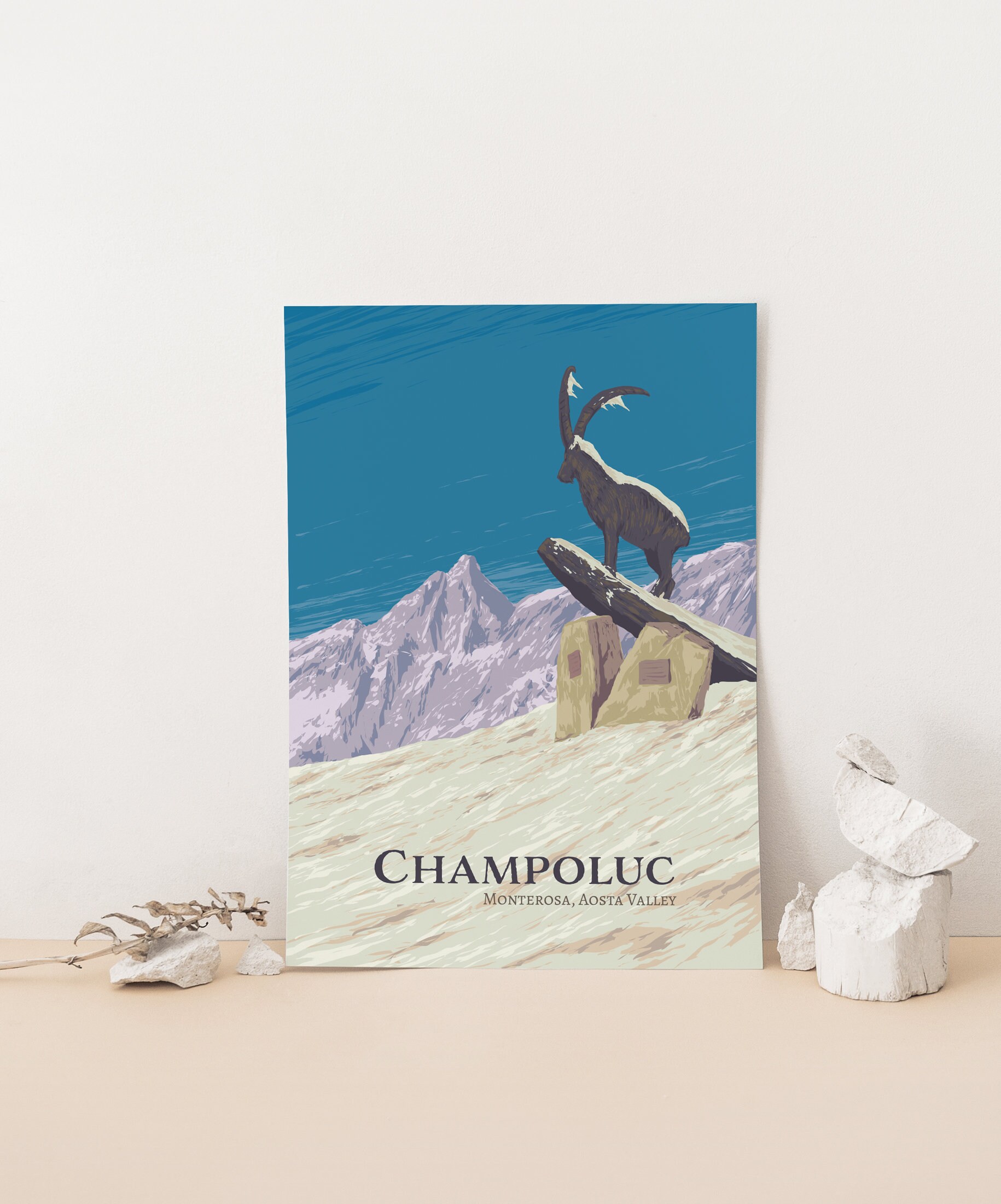 Discover Affiche Station De Ski De Champoluc