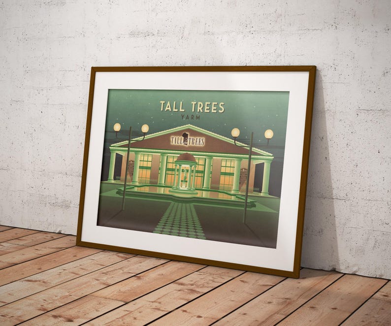 Tall Trees Yarm Nightclub Poster, Tall Trees Hotel, Retro Clubbing Print, Teeside, Middlesbrough, Stockton-on-Tees, Club Macmillan, Club M image 3