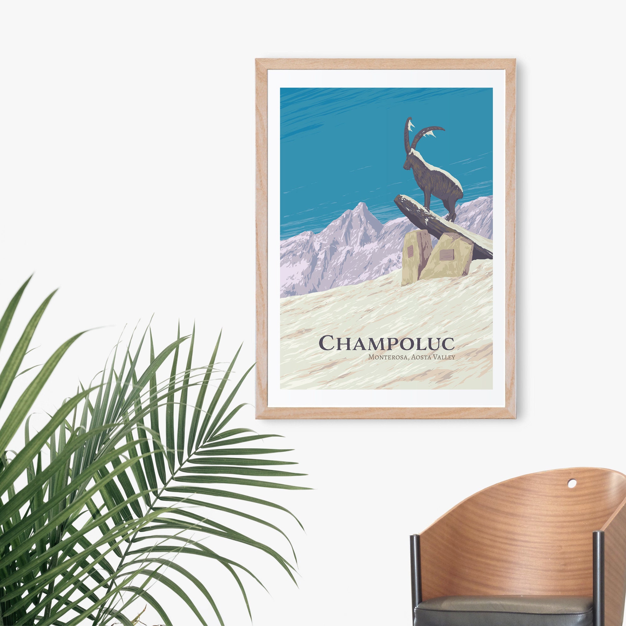 Discover Affiche Station De Ski De Champoluc