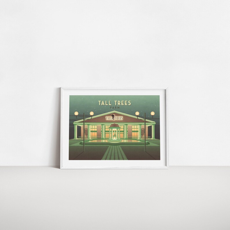 Tall Trees Yarm Nightclub Poster, Tall Trees Hotel, Retro Clubbing Print, Teeside, Middlesbrough, Stockton-on-Tees, Club Macmillan, Club M image 4