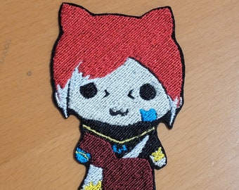 Crystal Exarch Chibi Patch – G'raha Tia FF14, Iron-On/Sew-On