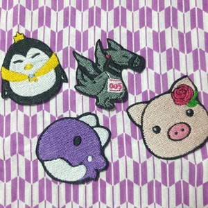Nijisanji EN Obsydia: Fan Mascots (and Ember) 2.5inch Patches