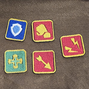 Final Fantasy XIV: Job Role Icons Embroidered Iron-on Patches