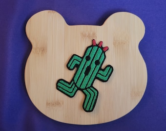 Large Cactuar: Final Fantasy Iron-on Embroidered Patch