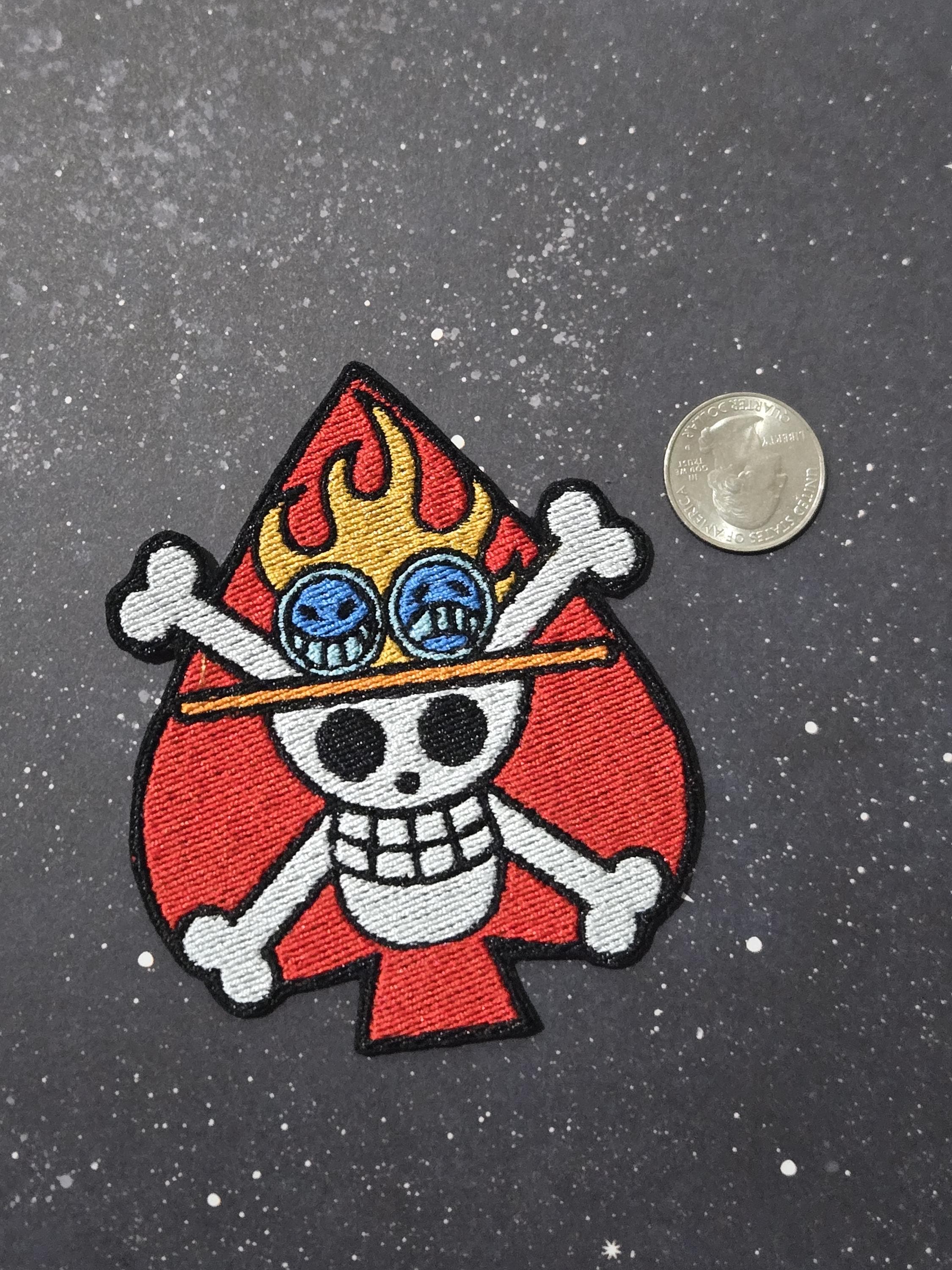 VALKYNEA Patches, 100% geborduurd, geïnspireerd op Anime, Fan Art/Zoro doodshoofd/patch borduurwerk (Hook & Loos VALKYNEA Patches, 100% geborduurd, geïnspireerd op Anime, Fan Art/Zoro doodshoofd/patch borduurwerk (Hook & Loos