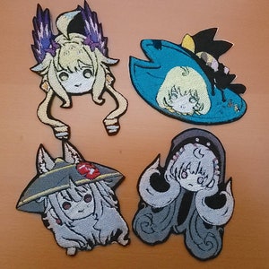 NijisanjiEN Ethyria Embroidered Head Fan Badges