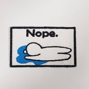 Nope Patch (sew-on or iron-on)