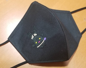 Mascarilla facial bordada de Spriggan, inspirada en Final Fantasy, con filtro.