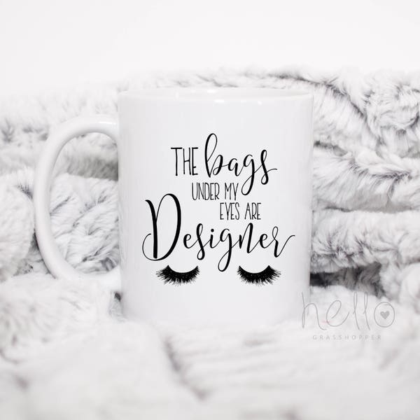 Mom Mug Boss Lady Mug Designer Bag Fashion Diva Glamour Girl Mug Co-Worker Gift Makeup Coffee Mug Coffee Cup Eyelash Mug Funny Gift for Her