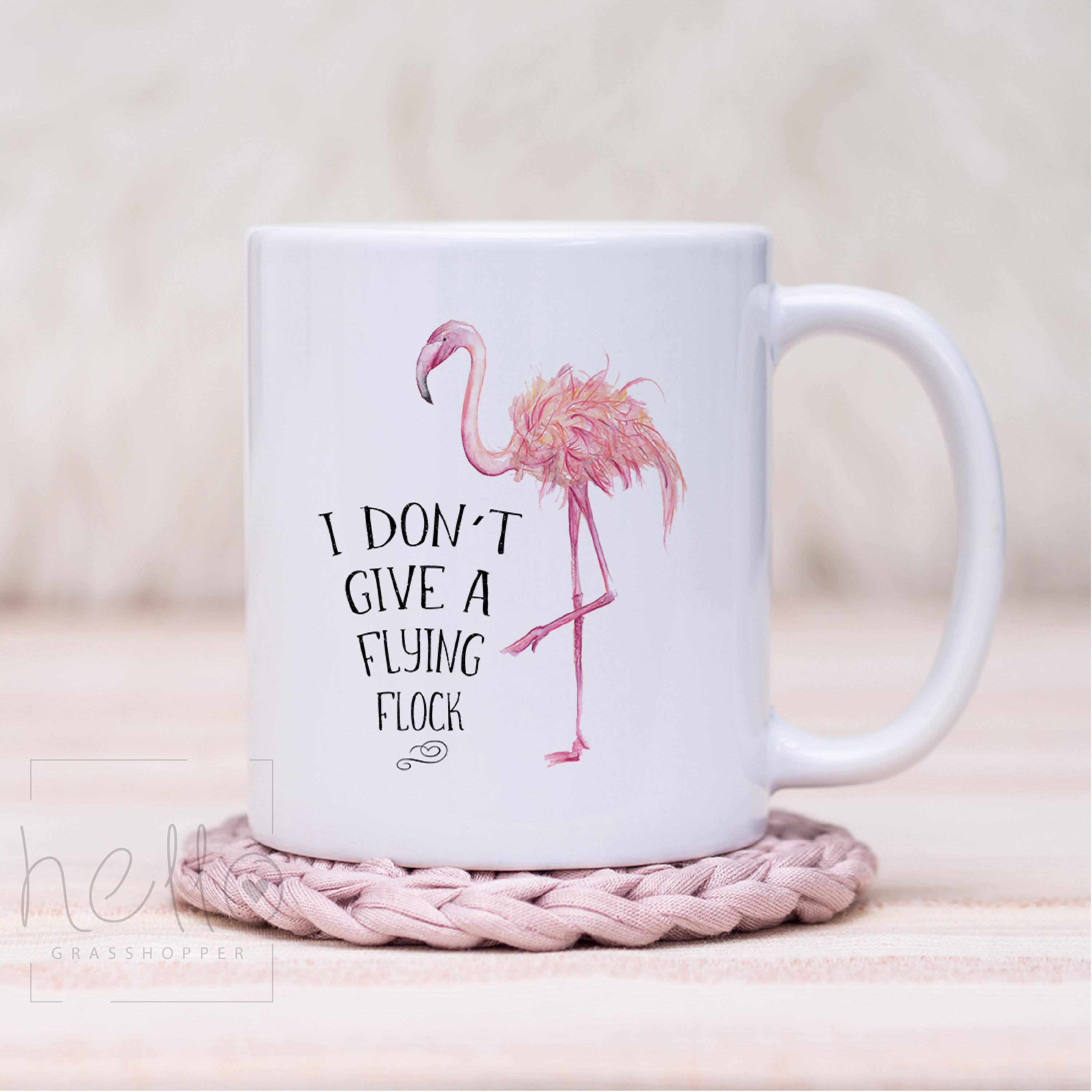Download I Don't Give A Flying Flock mug Flamingo mug Funny | Etsy