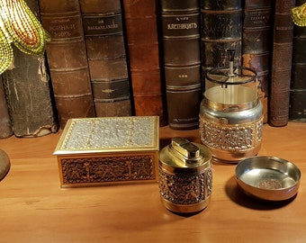 Early 20th C., Collectible Erhard & Söhne ART NOUVEAU Table Lighter #4