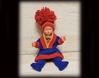 1930's, Rheinische Gummi und Celluloid-Fabrik/ Schildkröt Celluloid Doll, Clothed, Marked