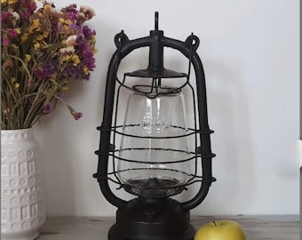 1932, FRÖHLICH & WOLTER or FROWO Nr. 435, Antique German Lantern / Lamp, Kerosene / Gas / Oil