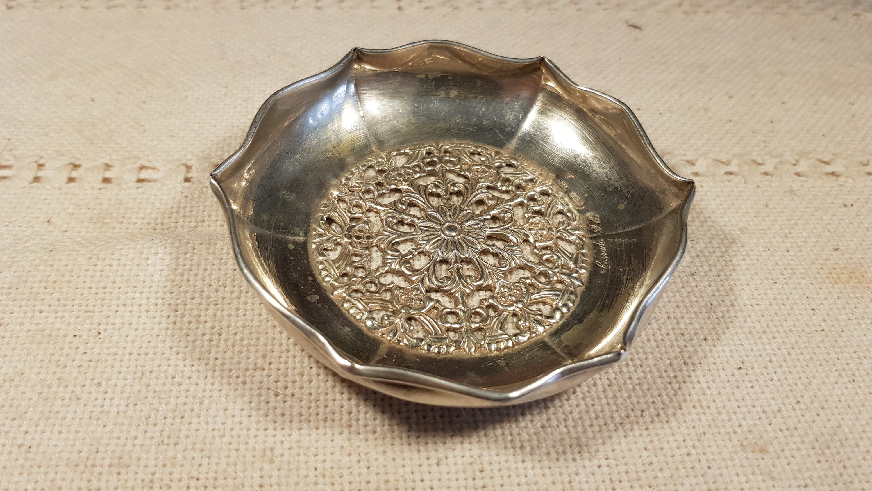 Nuova Ceramica Vicenza Decorato a Mano Italy Trinket Dish