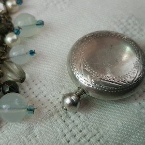 Antique 925 Sterling Silver Handmade Perfume Bottle#11