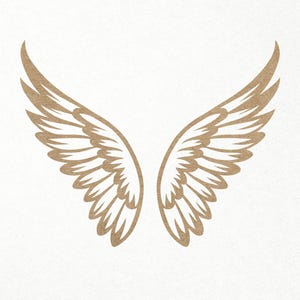 Engelsflügel svg. Flügel Laser geschnitten svg. Digitale SVG PNG DXF Dateien für Vinyl/Papier/Sperrholz/Laserschneiden. Wanddekor,Denkmal auf Vogelflügel